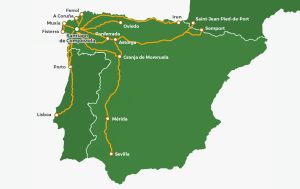 Rutas principales del Camino de Santiago