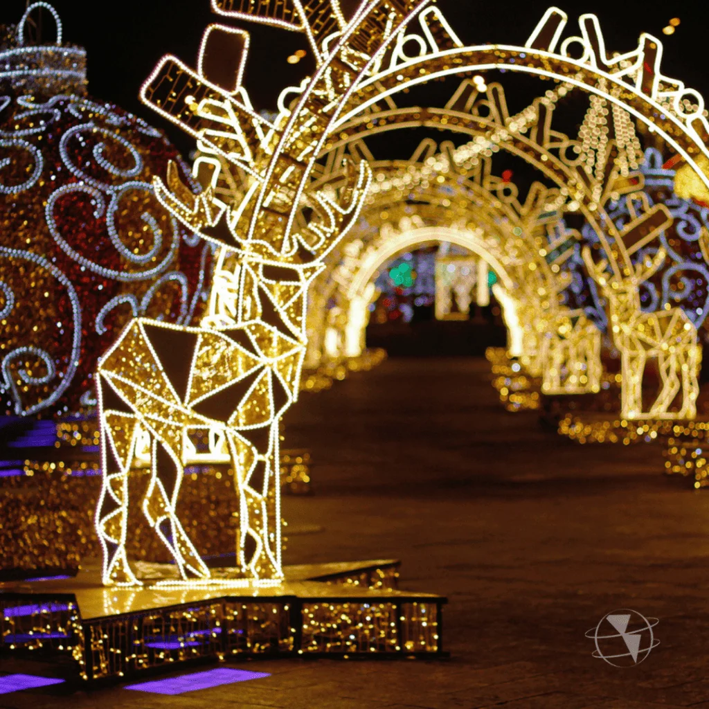 Vivir el Alumbrado de Medellín en Navidad desde Panamá
