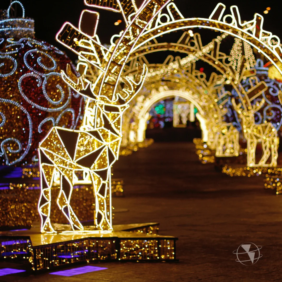 Vivir el Alumbrado de Medellín en Navidad desde Panamá